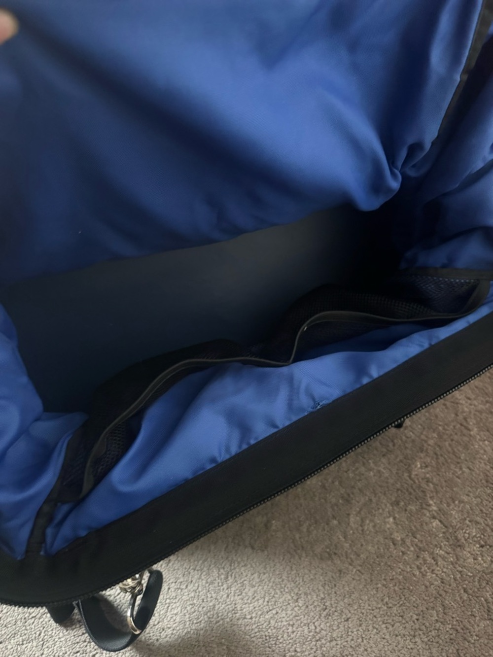 Rrs Road Runner Sports Duffel Bag Gym Travel Blue Black Large View 3